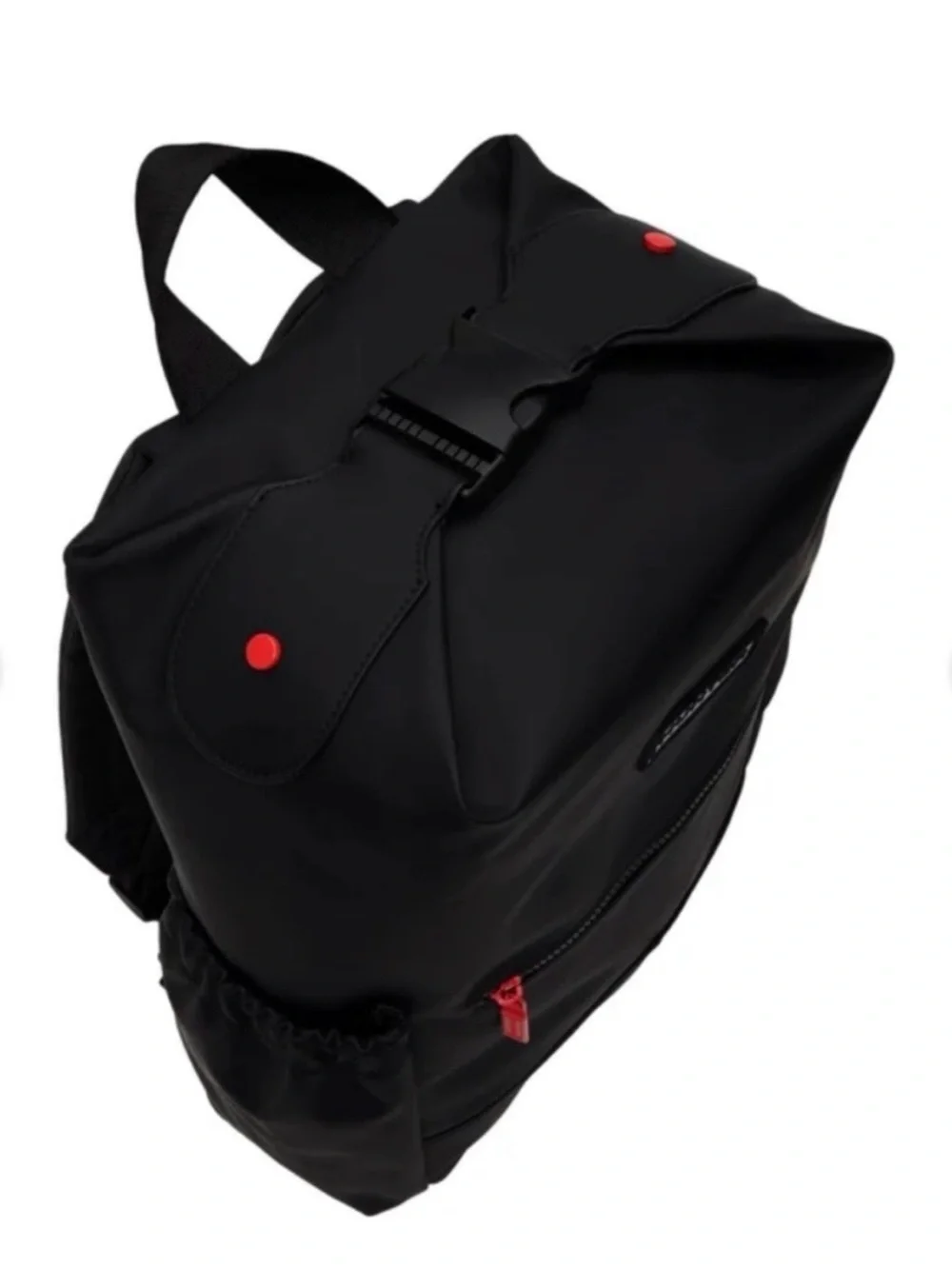 Hunter Black Everyday Backpack with Red Accents